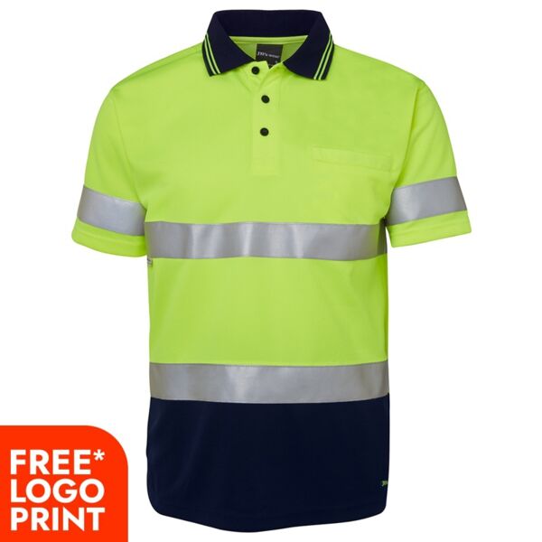 Mens Hi Vis Short Sleeves (D+N) Trad Polo Thumbnail