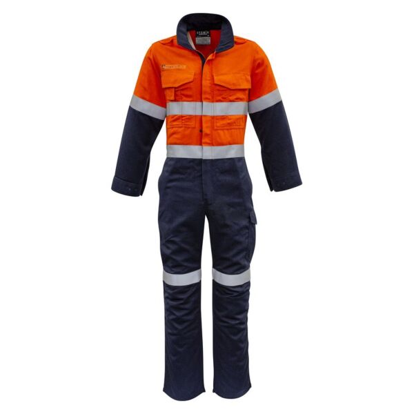 Syzmik Mens Orange Flame HRC 2 Hoop Taped Spliced Overall BIZ-ZC525 Mens Orange Flame HRC 2 Hoop Taped Spliced Overall Thumbnail